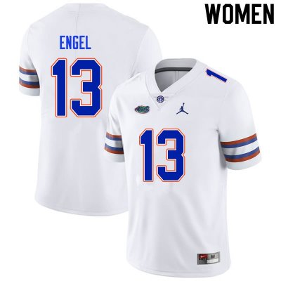 Women's Florida Gators #13 Kyle Engel NCAA Nike White Authentic Stitched College Football Jersey FPT6662MV